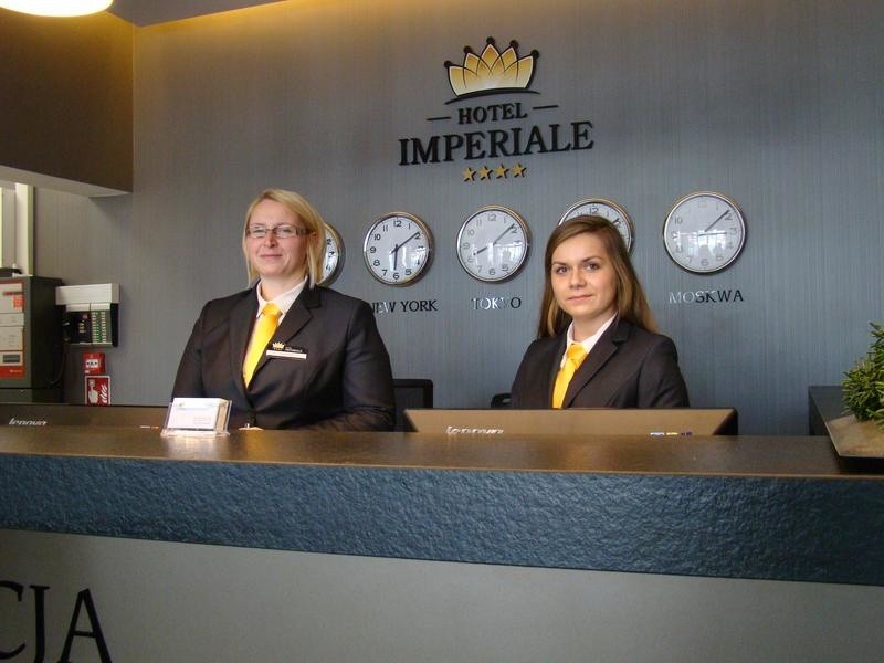 Recepcja hotelu "Imperiale" w Oświęcimiu