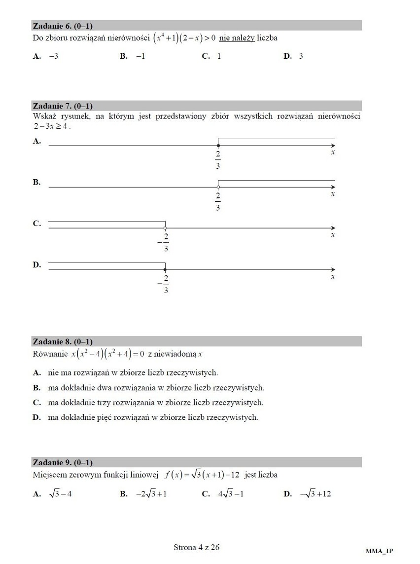 MATURA 2017 - MATEMATYKA PODSTAWOWA - znamy zadania [rozwiązania, zadania, arkusz CKE]