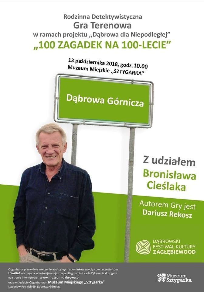 Dąbrowa Górnicza: 75. urodziny Bronisława Cieślaka. Będzie tort, życzenia, a do tego gra terenowa ZDJĘCIA 