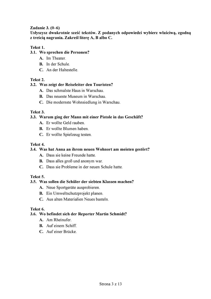 Matura 2015. Rozwiąż maturę z języka niemieckiego. Poziom podstawowy [TEST, ODPOWIEDZI] 