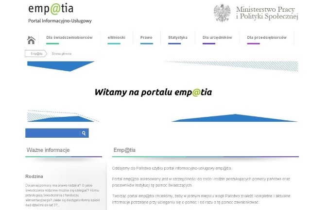 Ministerstwo pracy ją stworzyło z myślą o ludziach potrzebujących. Przejrzyste nawet te informacje, wskazówki, porady, ale co z tego?