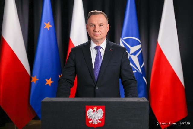 Prezydent Andrzej Duda wygłosił w środę orędzie poświęcone sytuacji Polski w kontekście trwającej agresji Rosji na Ukrainę.