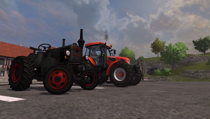 Farming Simulator 2013: Dodatek Ursus. Traktory wyjeżdżają na pole