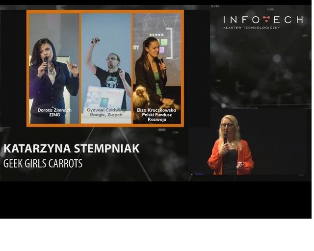 O społeczności Geek Girls Carrots w Białymstoku opowiadała Katarzyna Stempniak. Dodajmy, że GGC jest na czele najpopularniejszych polskich meet-upów w 2017 wg Crossweb!