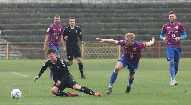 01.04.2023. III liga (mecz bez publiczności): Górnik II Zabrze - Polonia Bytom