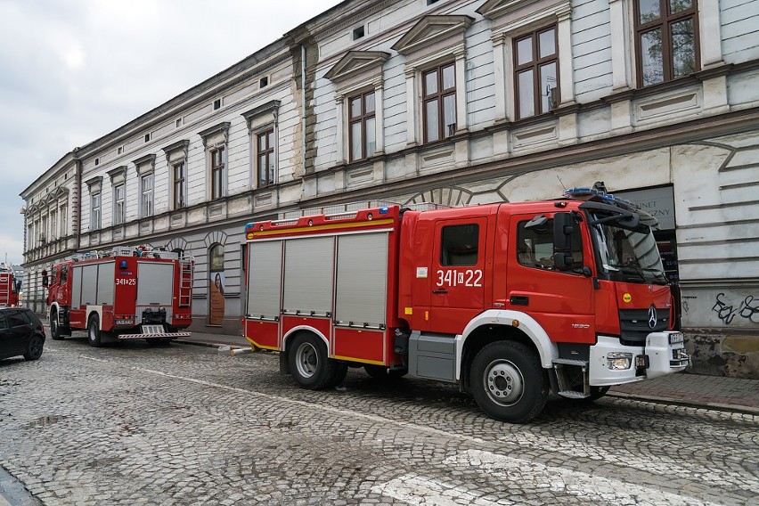 Nowy Sącz. Pożar na ulicy Piotra Skargi