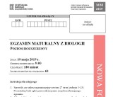 Matura 2019 BIOLOGIA poziom rozszerzony ODPOWIEDZI I ARKUSZ CKE. Matura z biologii rozszerzenie 10.05.2019 -  pytania, odpowiedzi