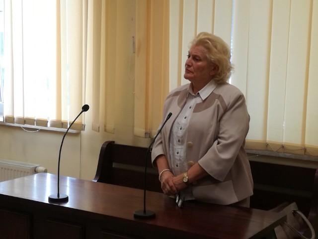 Anna Jaśkowska podczas ogłoszenia wyroku