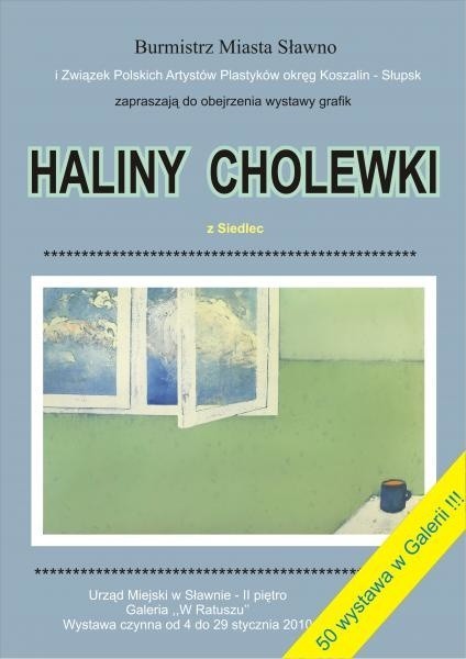 Prace Haliny Cholewki można oglądać w Sławnie do 29 stycznia.
