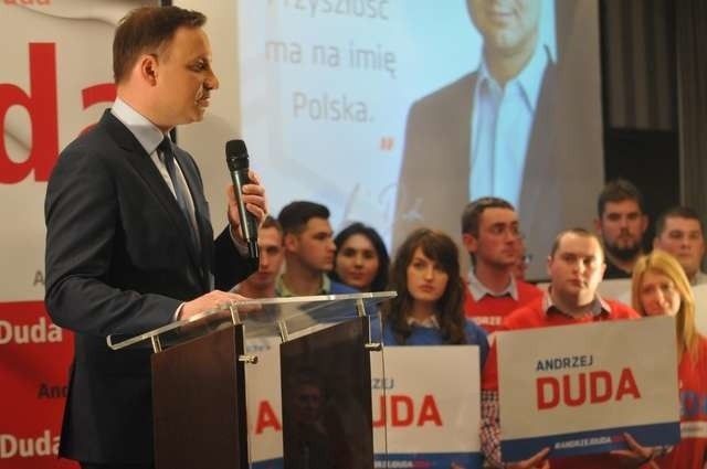 Andrzej Duda, wówczas kandydat na prezydenta, odwiedził Bydgoszcz pod koniec lutego br.