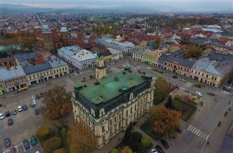 Nowy Sącz to urokliwe miasto, także z lotu ptaka