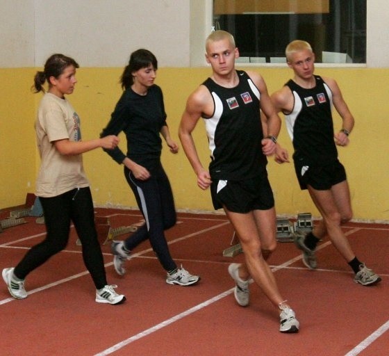 Nadzieje szczecińskiego chodu. Od lewej: Monika Trawińska, Katarzyna Korzeniowska, Damian i Adrian Błoccy.