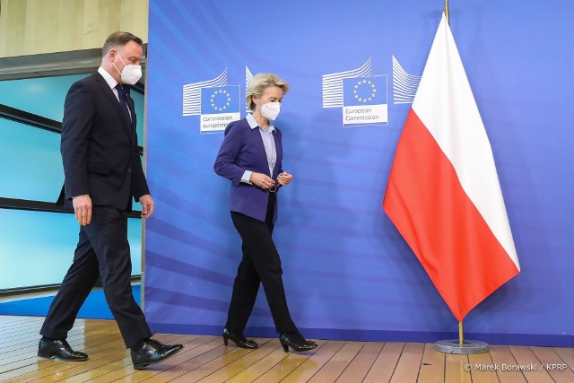 Spotkanie prezydenta Andrzeja Dudy z przewodniczącą KE Ursulą von der Leyen