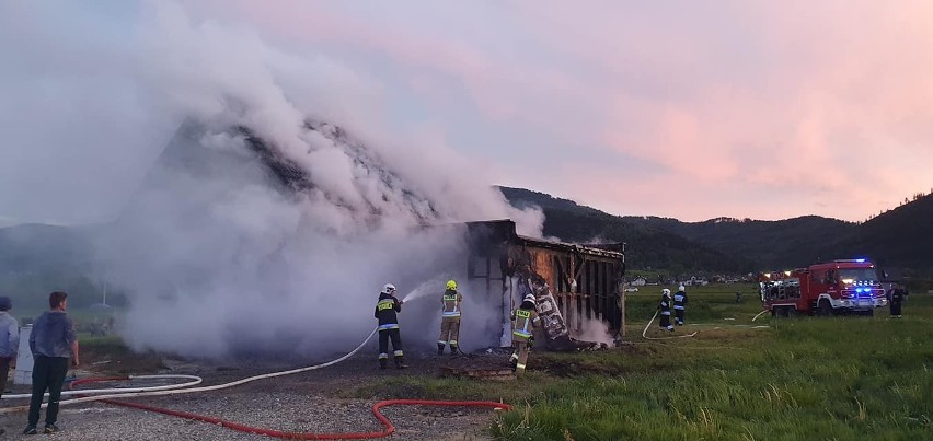 Pożar domu w miejscowości Godziszka