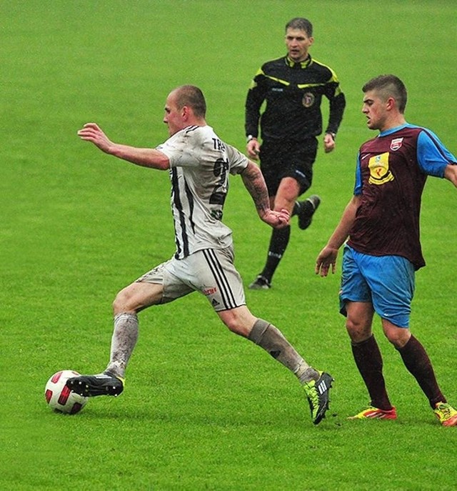 Wojciech Trochim (przy piłce) przez półtora roku grał w Sandecji