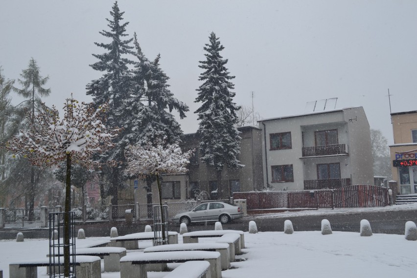 Atak zimy w Myszkowie. Napadało ponad 20 cm śniegu ZDJĘCIA