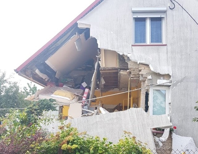 Hajnówka. Wybuch butli z gazem w domu przy ul. Spiżowej. Zginął 80-letni mężczyzna.