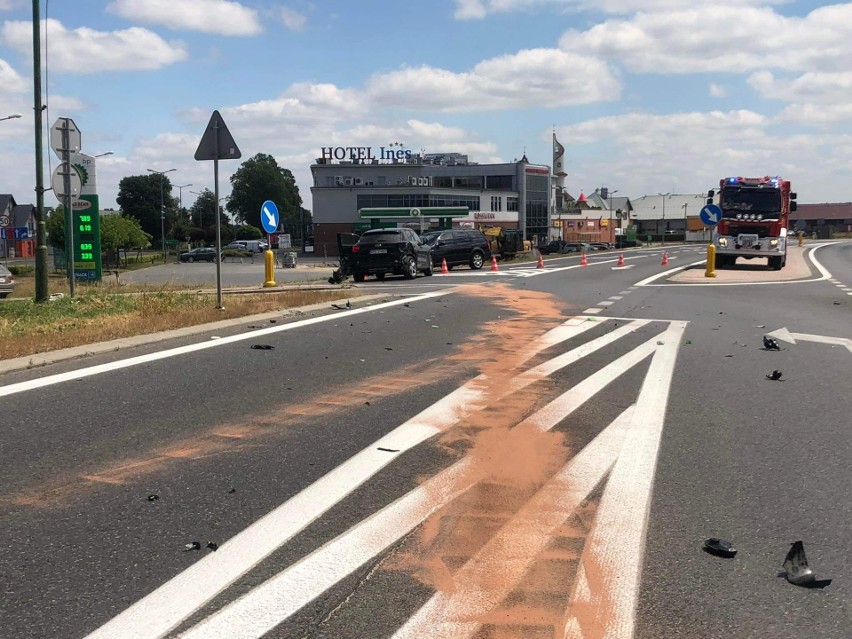 Wypadek na DK 94 w Sędziszowie Małopolskim. Motocyklista uderzył w audi [ZDJĘCIA]