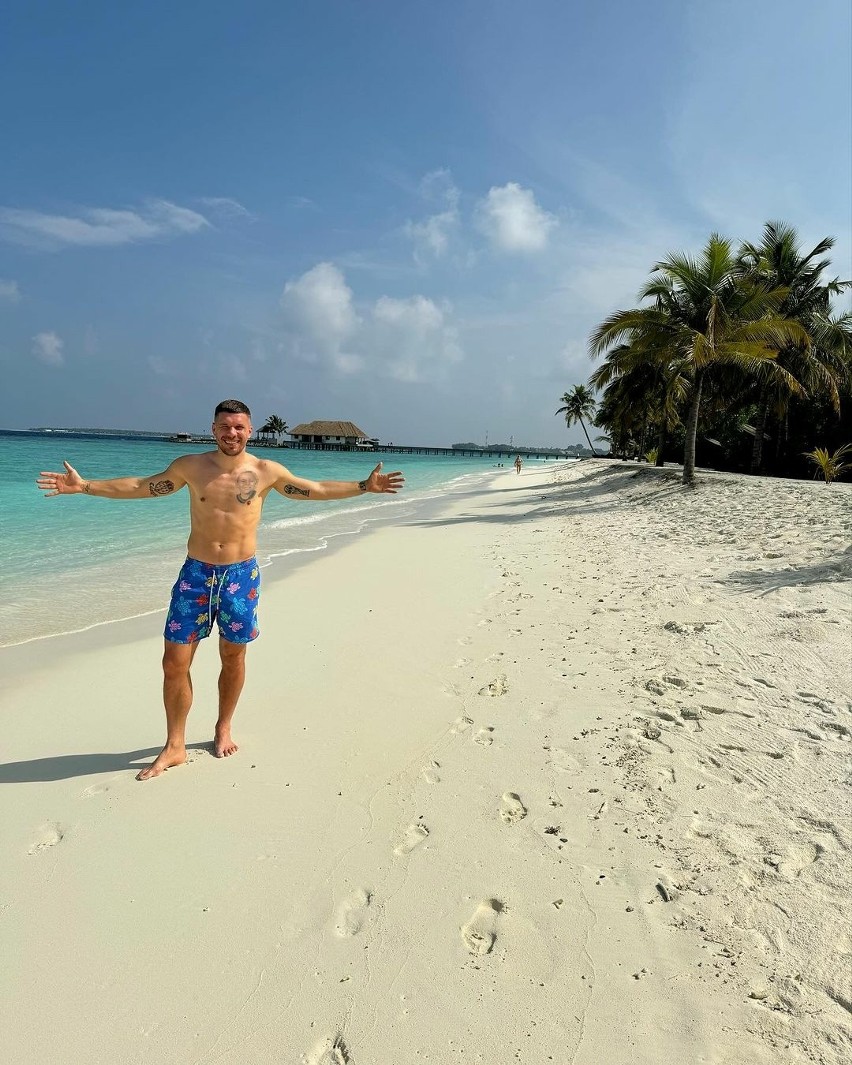 Lukas Podolski na Malediwach