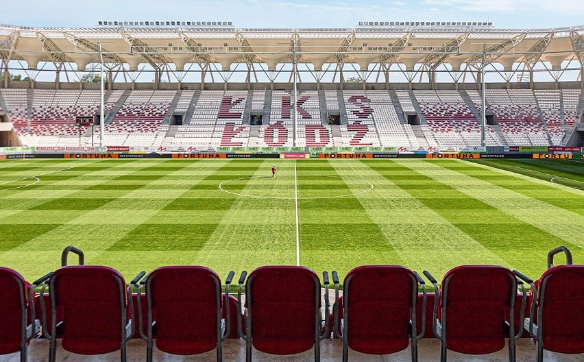 Stadion ŁKS. Tak będzie wyglądał napis na trybunach ŁKS. Będzie jeszcze herb i nazwisko patrona. Kibice krytykują