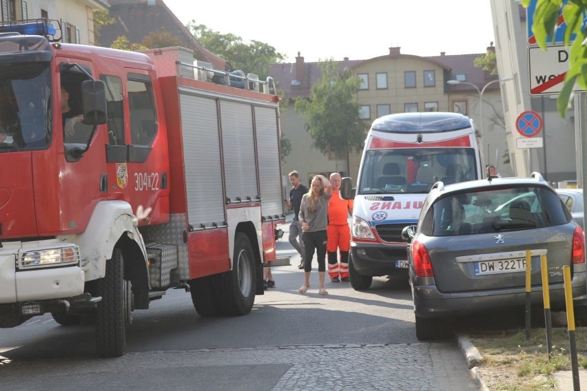 Pożar mieszkania w budynku przy ul Zwycięskiej