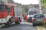 Wrocław: Pożar w mieszkaniu. Ewakuowana kobieta z małym dzieckiem