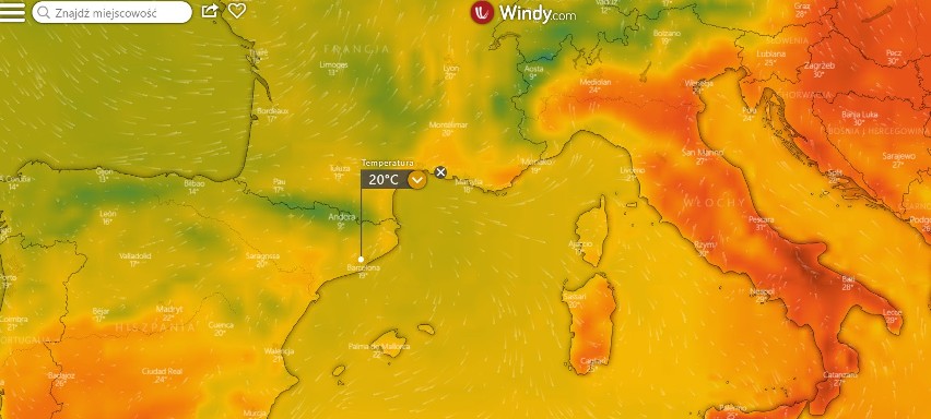 12 czerwca 2019, godz. 13. W Barcelonie jest 18 stopni