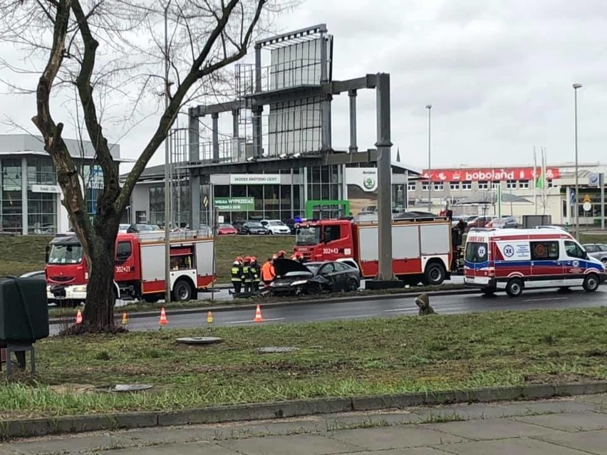 Wypadek na ul. Struga. Droga do centrum zablokowana 