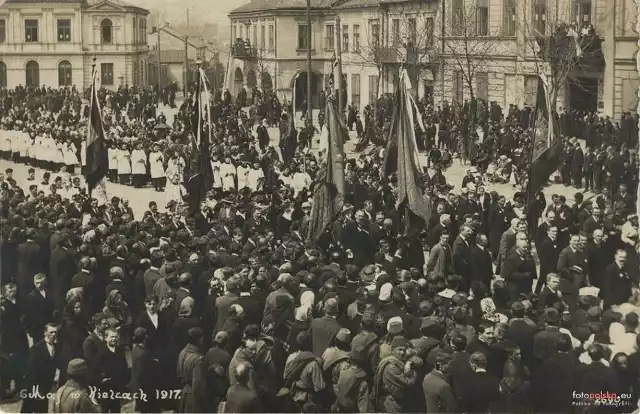 Uroczystości 3 maja w Kielcach w 1916 roku