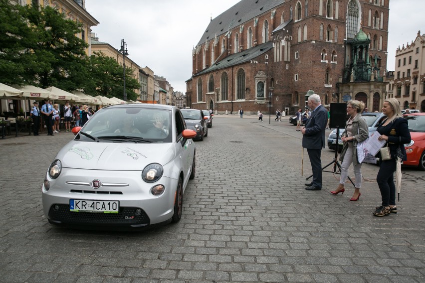 Rajd samochodów elektrycznych z Krakowa do Zakopanego