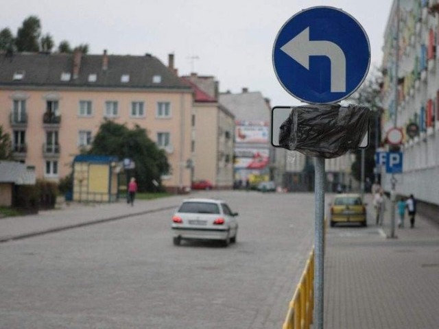 Ulica Grodzka w Słupsku dla rowerzystów. Mandaty dla kierowców