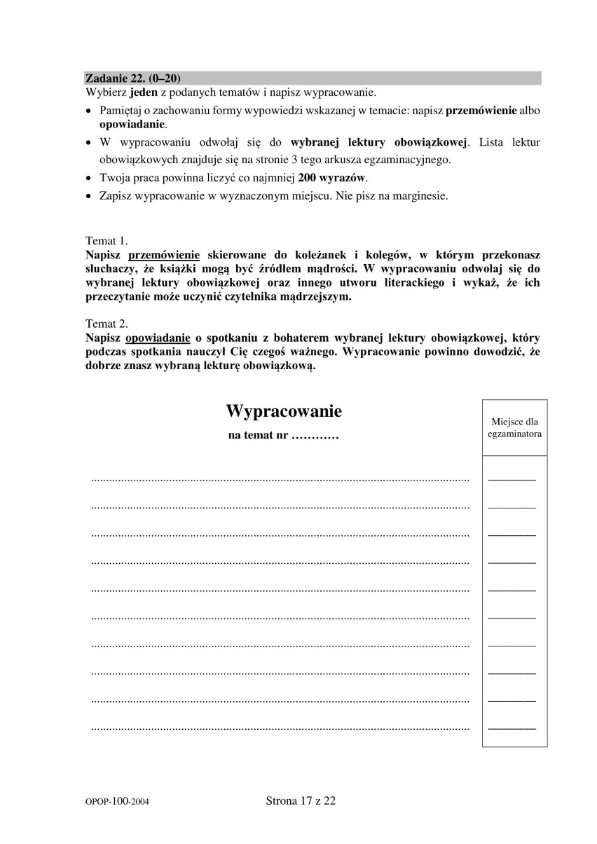 Egzamin ósmoklasisty 2020 POLSKI. Odpowiedzi i arkusze CKE z testu  8-klasisty z języka polskiego. Co było na egzaminie? (16 czerwca) | Echo  Dnia Radomskie