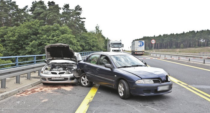 Na drodze S3, na wysokości Raculi, zderzyły się dwa auta...