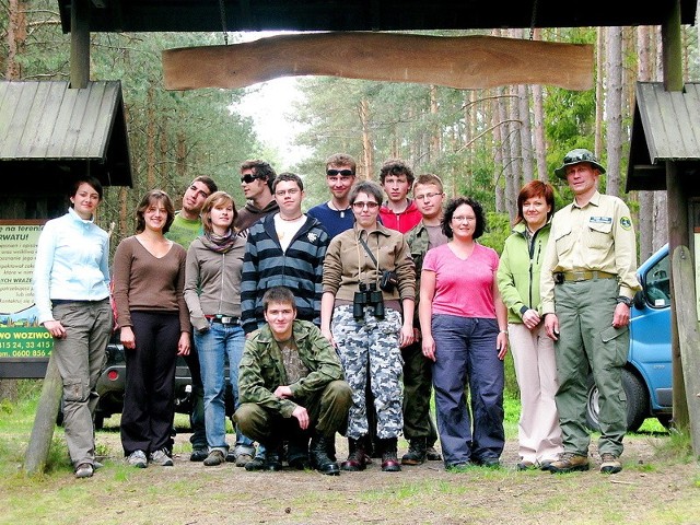 Studenci z grupą Erasmus