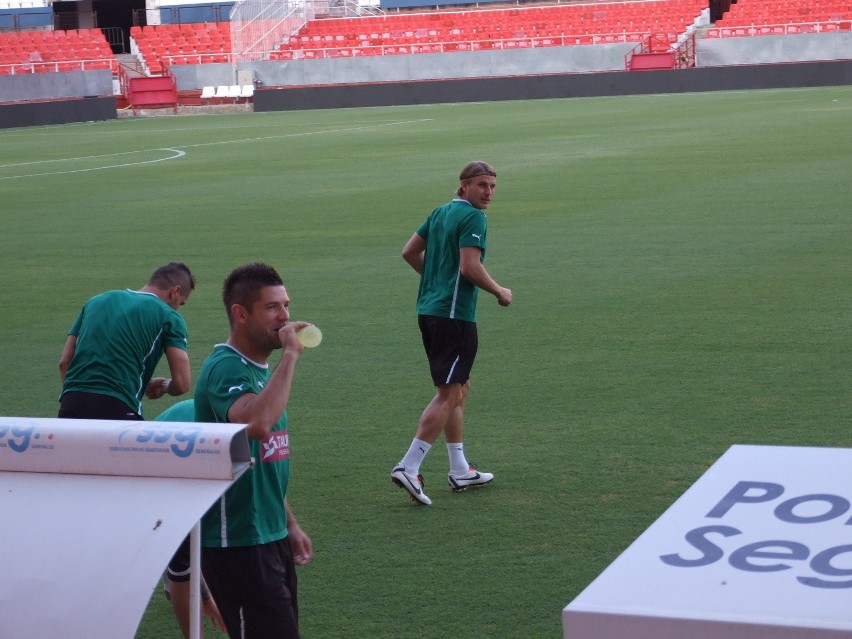 Sevilla - Śląsk. WKS trenował na Estadio Ramón Sánchez Pizjuán (ZDJĘCIA)