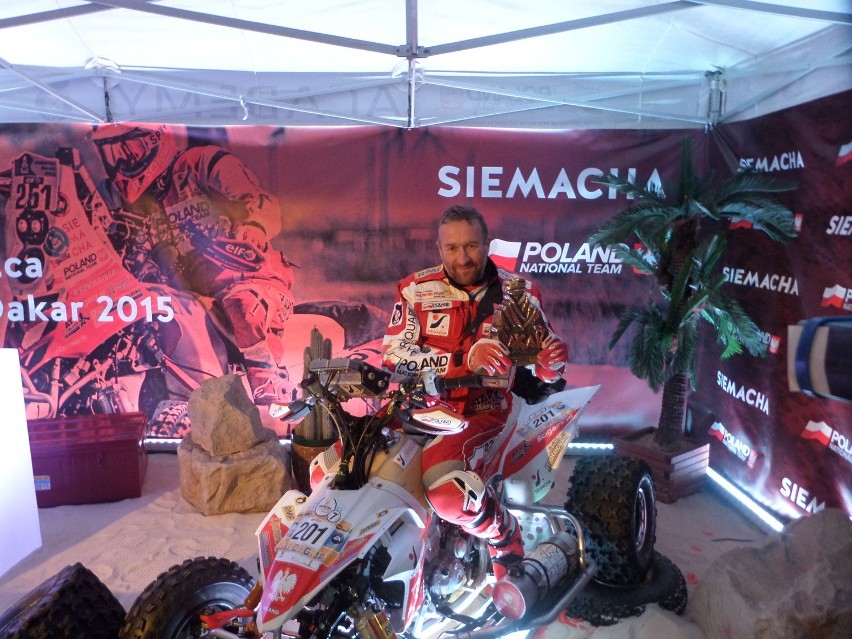 Rafał Sonik, zwycięzca Rajdu Dakar 2015 został przywitany na...