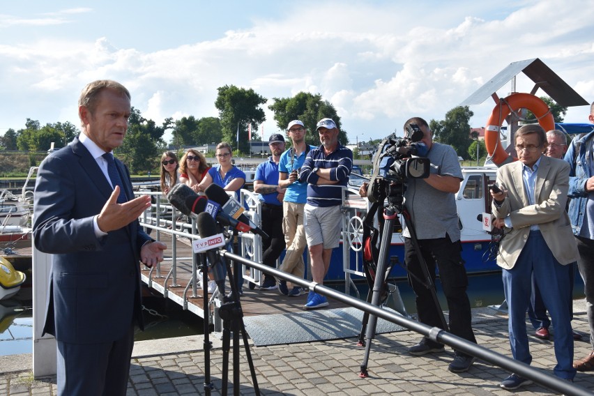 Donald Tusk  z wizytą w Nakle nad Notecią