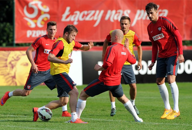 Polacy trenują przed meczem Polska - Gruzja w eliminacjach Euro 2016