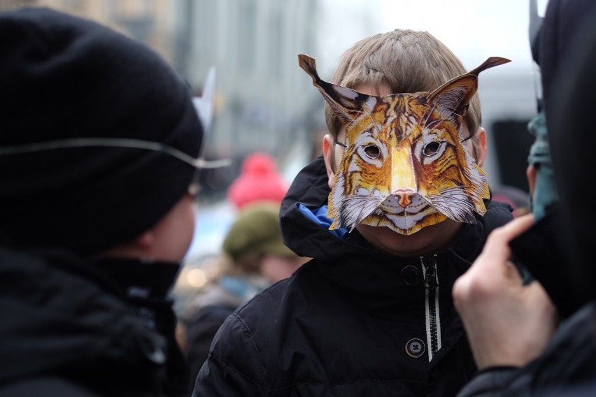 W Poznaniu protestowali przeciwko wycince drzew w Puszczy...