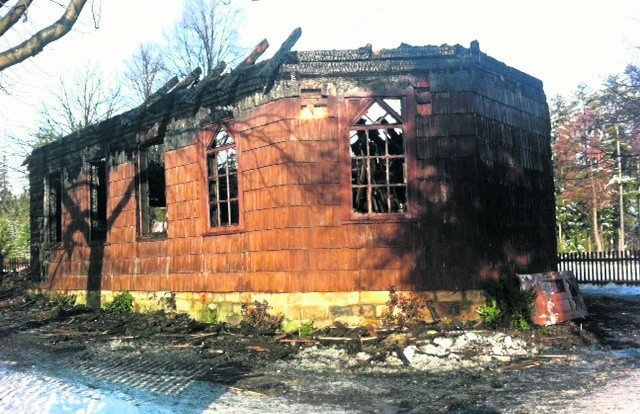 Niedawno spłonął kościół na Stecówce w Istebnej
