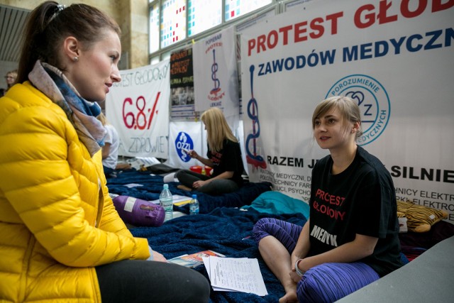 Szpital w Krakowie-Prokocimiu w środę jest pełny protestujących lekarzy