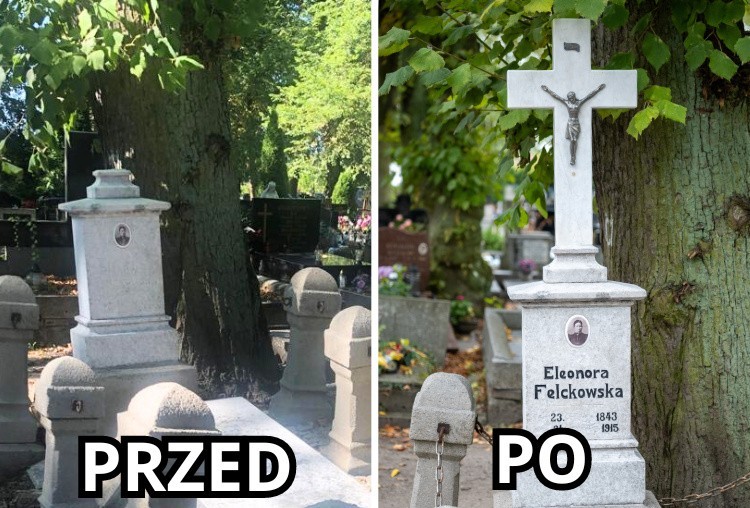 Te nagrobki zostały odrestaurowane podczas dwóch poprzednich akcji w Chojnicach