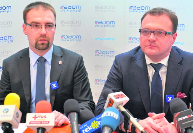 O regulaminie budżetu obywatelskiego na 2017 rok mówili prezydent Radosław Witkowski (z prawej) i Mateusz Tyczyński