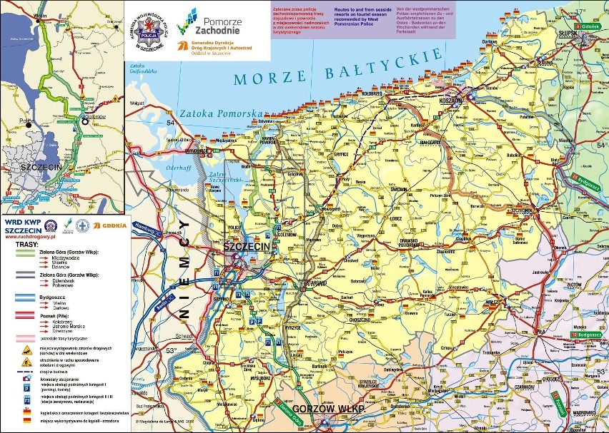 Trasy alternatywne nad morze. Zobacz mapę! [PDF]