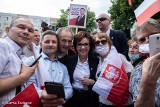 Kampania PiS. Marszałek Sejmu RP Elżbieta Witek w Stargardzie. Fotoreportaż Tadeusza Surmy  