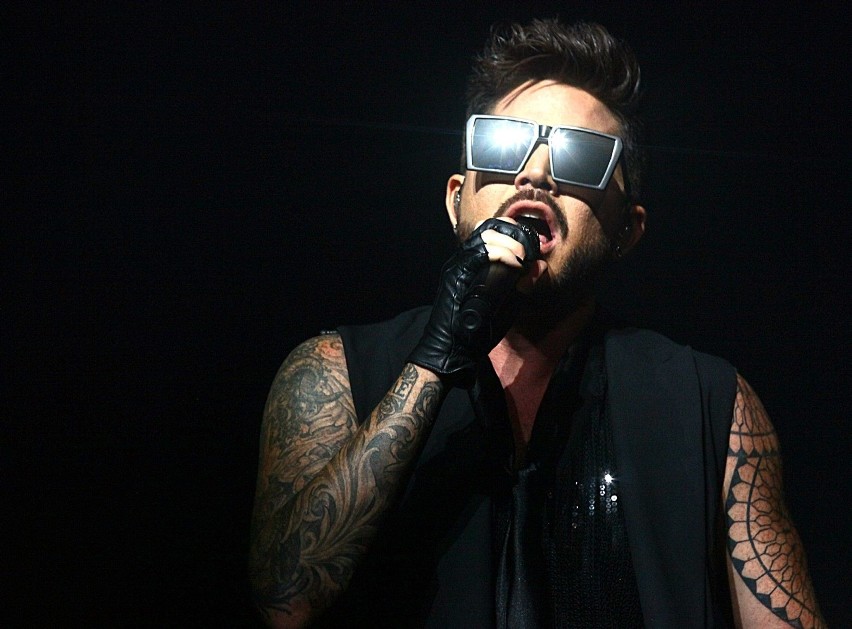 06.11.2017 Łódź, Adam Lambert podczas koncertu zepołu Queen.