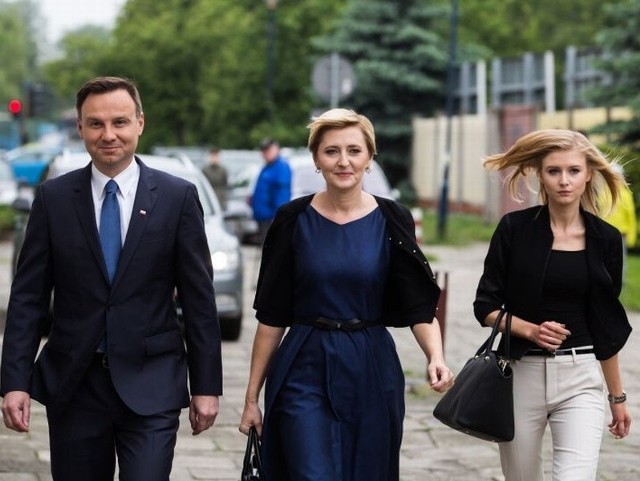 Andrzej Duda podczas kampanii mógł liczyć na wsparcie żony Agaty i córki Kingi.