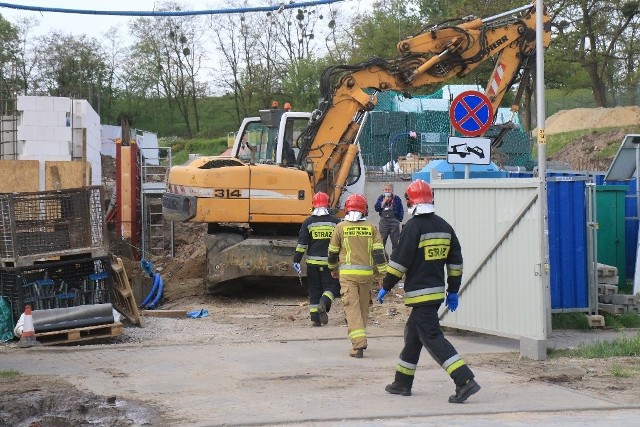 Rozszczelnienie gazociągu na terenie budowy przy Wrocławskim Parku Wodnym
