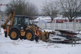 Trwa budowa zadaszenia "zieleniaka" przy Szosie Chełmińskiej [ZDJĘCIA]