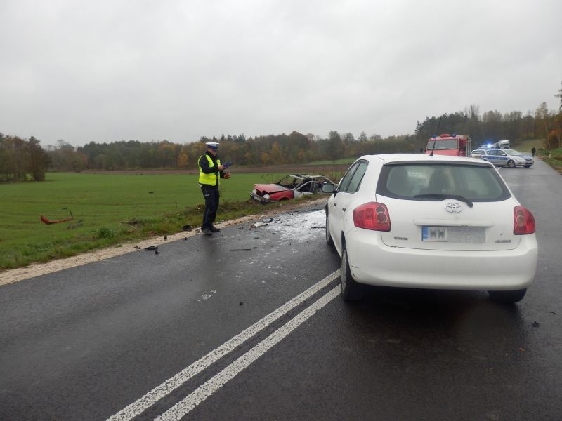 Zderzenie w miejscowości Niemścice